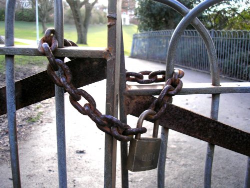 locked-gate (Photo by Elsie esq. via Flickr.)