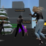 New Year Eve party on OSGrid. (Photo by Key Gruin.)