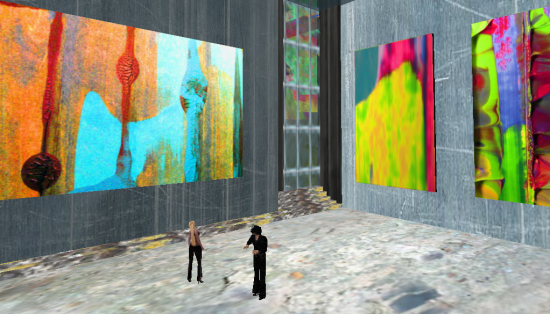 An art gallery on the now-defunct Aesthetica region on OSGrid.