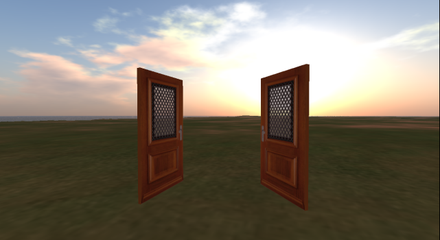 Open doors in OpenSim.