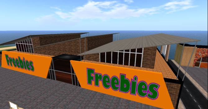 Freebie store under construction on YFC3D grid. (Image courtesy YFC.)