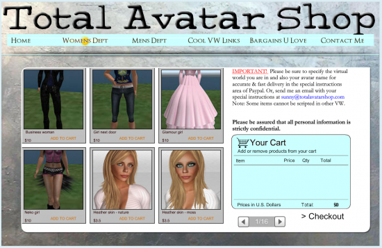 Total Avatar Shop