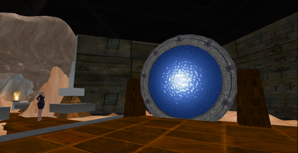 Closeup of a hypergate on the Lani region of OSgrid.