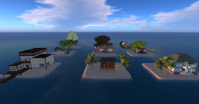 Free residential mini-islands on Island Oasis. (Image courtesy Island Oasis.)