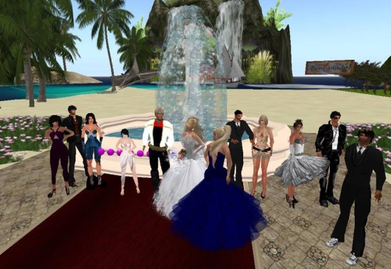 A recent wedding on the AviWorlds grid. (Image courtesy AviWorlds.)