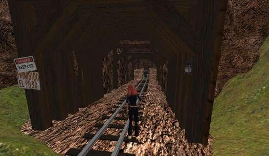 A mysterious mine on Ruby Virtual World. (Image courtesy Ruby Virtual World.)