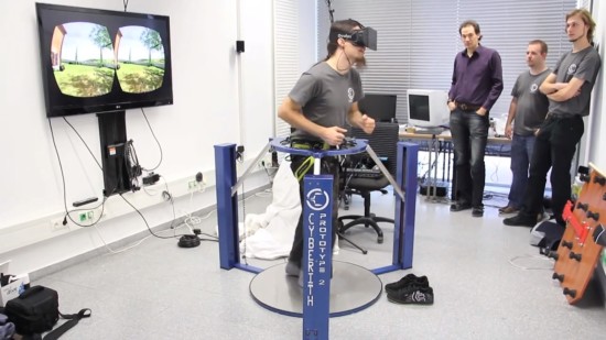 The Virtualizer omni-directional treadmill.