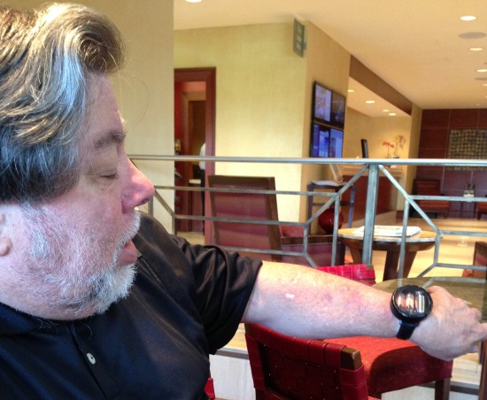 Woz with watch