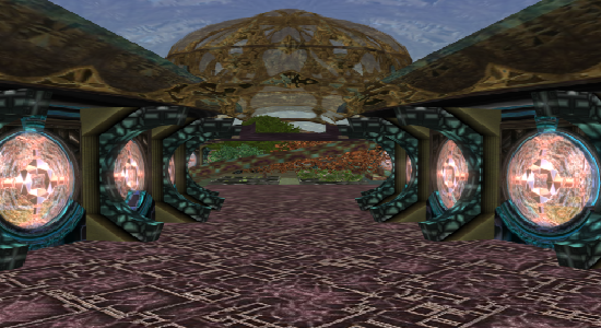 The OpenSim Creations hyperport. (Image courtesy Vanish Seriath.)