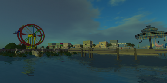 Fisherman's Wharf and Boardwalk. (Image courtesy Tropical Paradise Virtual World.)