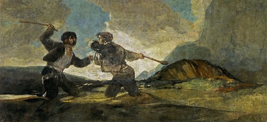 Duelo a garrotazos by Goya