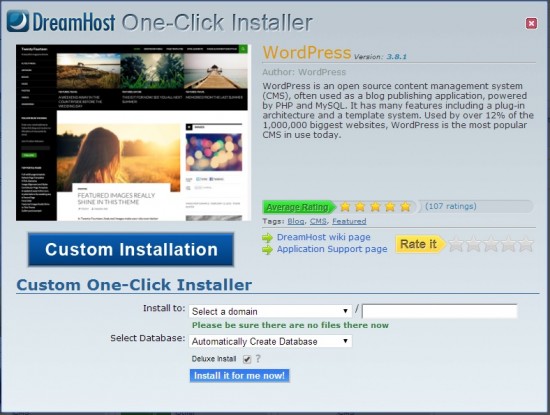 Dreamhost installer