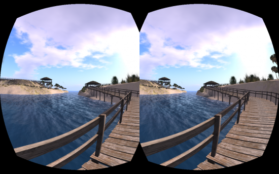 Wheely Island on Alchemy Sims Grid- OpenSim using the Oculus Rift viewer on CtrlAltStudio. (Image courtesy Ann Latham Cudworth.)