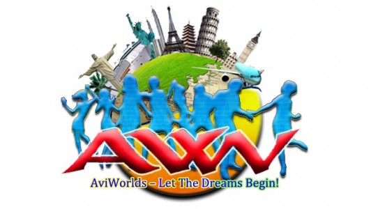 AviWorlds logo horizontal
