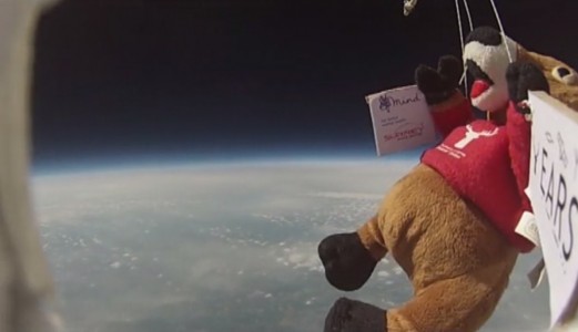 The team did a test of the hardware in May that sent a stuffed toy 28 kilometers up.