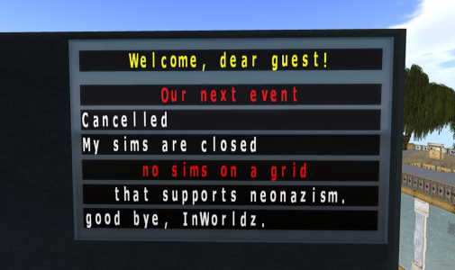 Some residents have said in the forums that they are closing down their sims in protest.