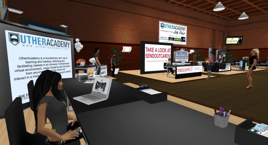 VirtualCon job fair. (Image courtesy Utherverse.)