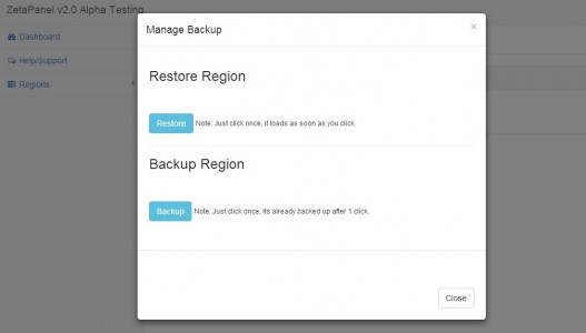 ZetaPanel backup