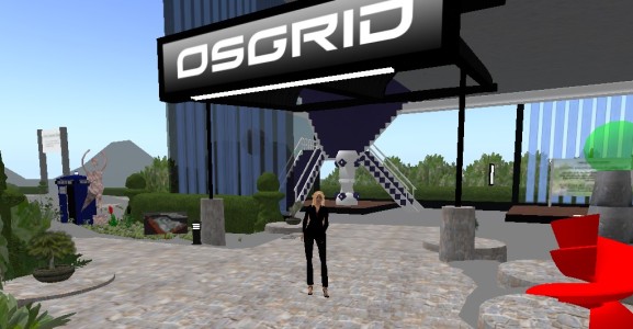 Entrance of Wright Plaza on OSGrid.