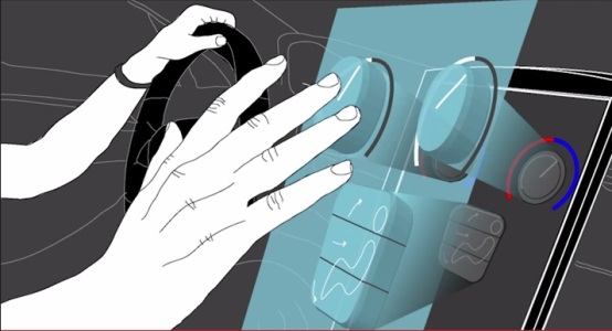 Haptic ultrasound for driving