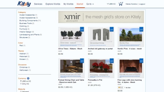 Xmir store on Kitely Market.