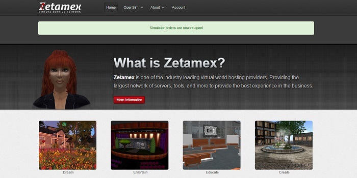 New Zetamex site