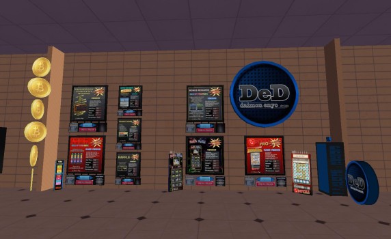 A variety of gambling-related vendors are available for sale on the welcome region.