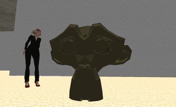 A mesh model imported into OpenSim.