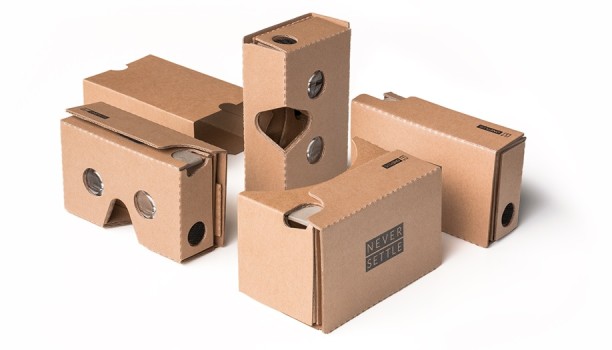 According to OnePlus, their version of the Google Cardboard header is thinner, made of stronger cardboard, and coated to repel oil and stains.
