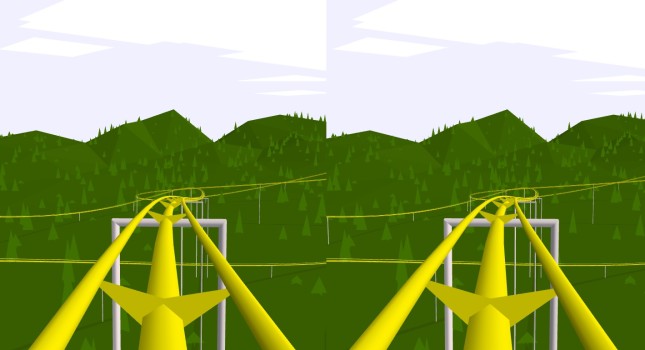 Google VR Chrome Experiments's roller coaster application runs in the browser and is fully compatible with Google Cardboard.