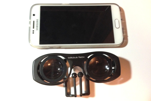 Goggles next to smartphone