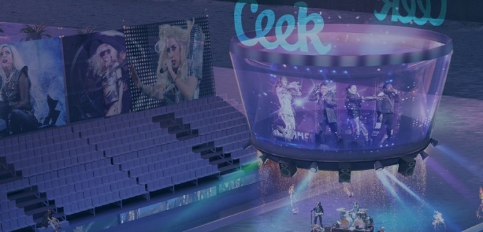 CEEK brings social experiences, like live concerts and sporting events, to mobile phones. (Image courtesy EON Reality Inc.)