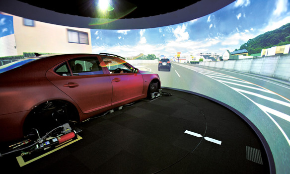 Lexus virtual reality driving simulator. (Image courtesy Lexus.)