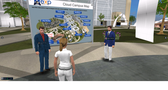 The virtual campus of eXp Realty.