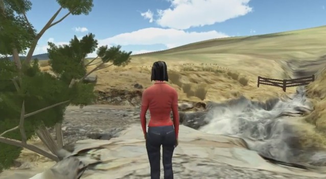 A virtual geology field trip by Daden Limited for Open University.
