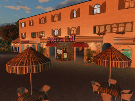 The Hyperica Hall, the OpenSim Treasure Hunt headquarters.