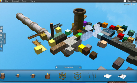 Some of the objects already available in the Voxelus platform. (Image courtesy Voxelus.)