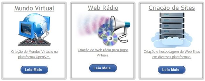 OpenSim Brasil offers grid and website hosting, as well as web radio services.