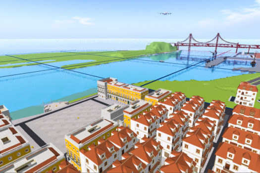 Virtual Lisbon on Loff Virtual Worlds. (Image courtesy Carlos Loff.)