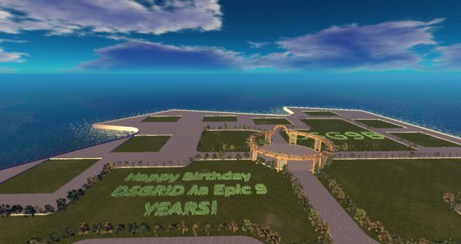 The OSG9BE region on OSgrid.