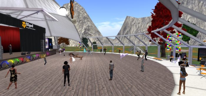 OSgrid 9th birthday celebration. (Image courtesy Avia Bonne via Google Plus.)