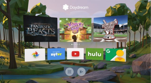 Daydream home screen. (Image courtesy Google.)